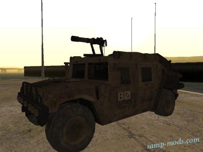 Humvee with Modern Warfare 2 Minigun