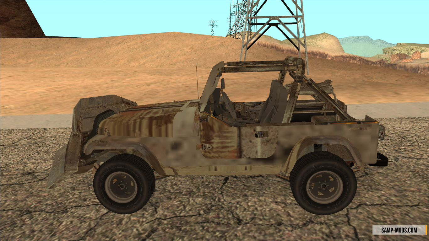 Mad Max Style Jeep Wrangler для GTA San Andreas
